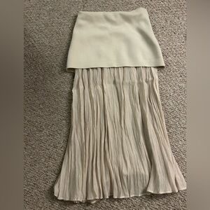 Zara Cream Maxi Skirt